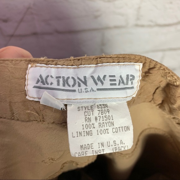 Action Wear Vintage Fringe Western Vest Pants Set - Picture 10 of 14